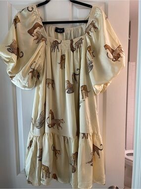 Fab’rik  dress with tigers sz.L